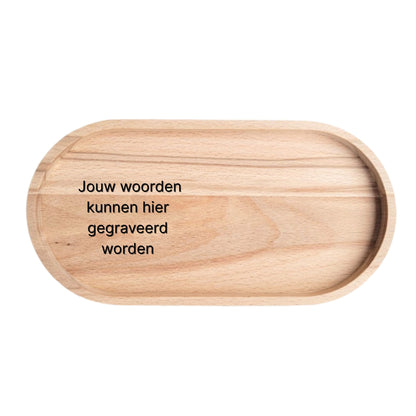 Serveerplank beuk (small) – persoonlijk gegraveerd