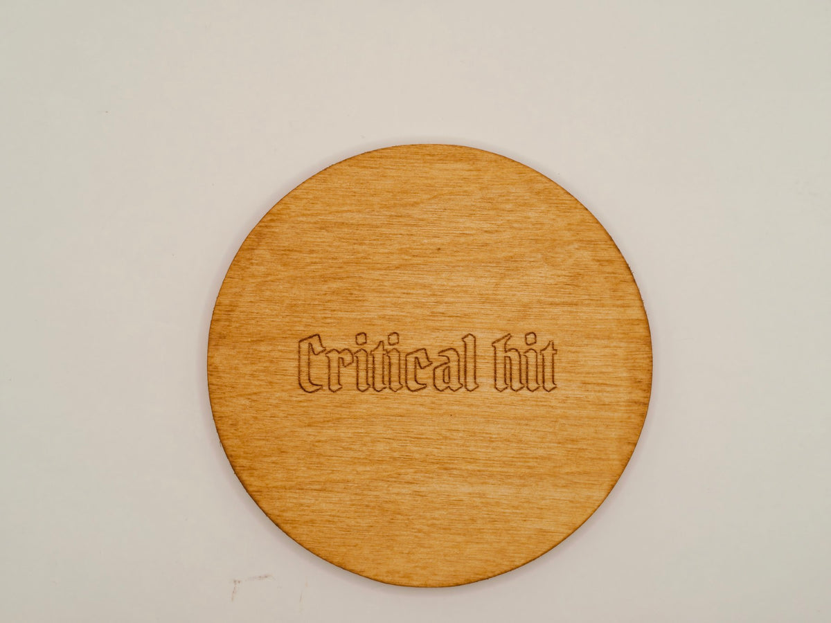 D&D onderzetter - Critical hit