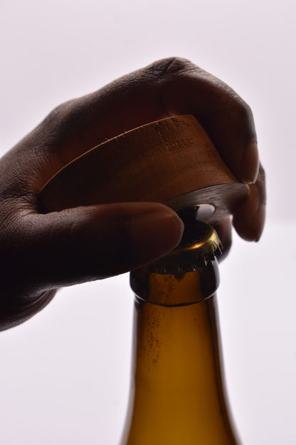 Viking Flesopener (rond) in massief iep – Vegvísir gravure