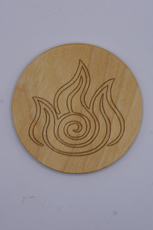 Avatar Element Coasters – Natural (Set van 4)