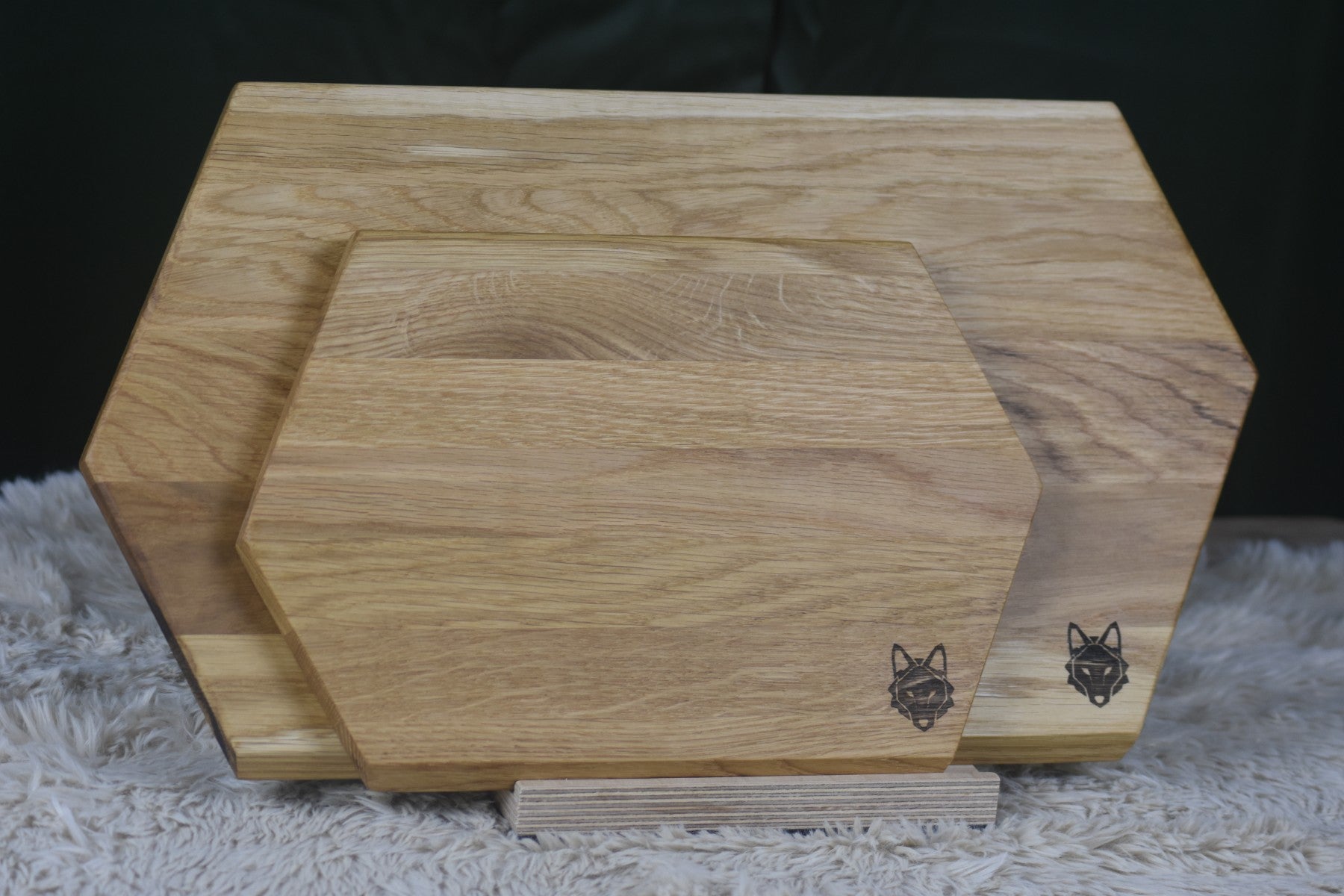 Oakline set van twee eiken snijplanken 40×23 en 25×18 cm