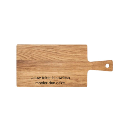 Tapasplank eik (medium) – persoonlijk gegraveerd