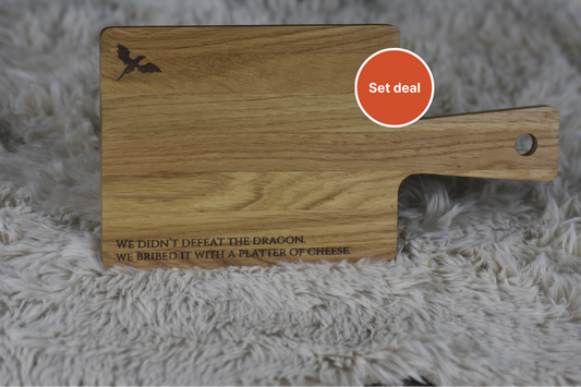 D&D kaas/borrelplank – Trio (3 stuks)